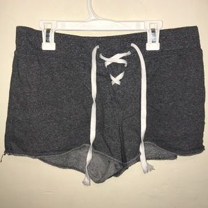 “dick me down” gray shorts